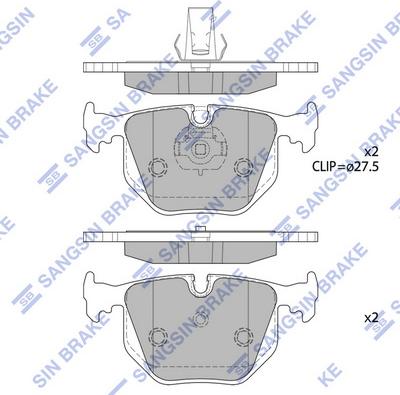 Hi-Q SP2168 - Kit de plaquettes de frein, frein à disque cwaw.fr