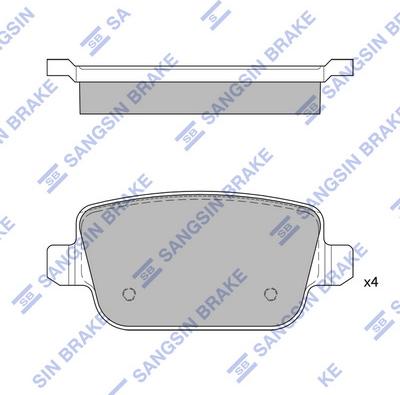 Hi-Q SP2101R - Kit de plaquettes de frein, frein à disque cwaw.fr