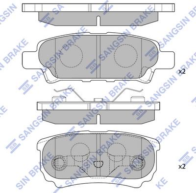 Hi-Q SP2111 - Kit de plaquettes de frein, frein à disque cwaw.fr