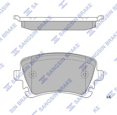 Hi-Q SP2112R - Kit de plaquettes de frein, frein à disque cwaw.fr