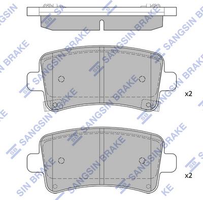 Hi-Q SP2135 - Kit de plaquettes de frein, frein à disque cwaw.fr