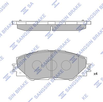 Hi-Q SP2138 - Kit de plaquettes de frein, frein à disque cwaw.fr