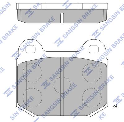 Hi-Q SP2121 - Kit de plaquettes de frein, frein à disque cwaw.fr