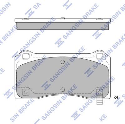 Hi-Q SP2824 - Kit de plaquettes de frein, frein à disque cwaw.fr