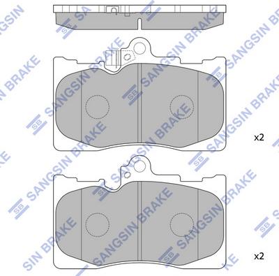 Hi-Q SP2302 - Kit de plaquettes de frein, frein à disque cwaw.fr