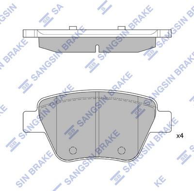 Hi-Q SP2314 - Kit de plaquettes de frein, frein à disque cwaw.fr