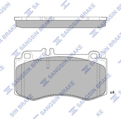 Hi-Q SP2378 - Kit de plaquettes de frein, frein à disque cwaw.fr