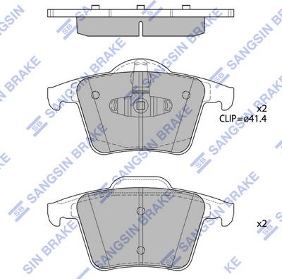 Hi-Q SP2299 - Kit de plaquettes de frein, frein à disque cwaw.fr