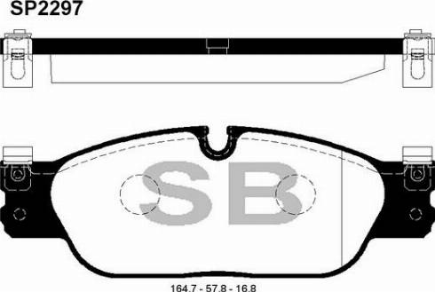 Hi-Q SP2297 - Kit de plaquettes de frein, frein à disque cwaw.fr