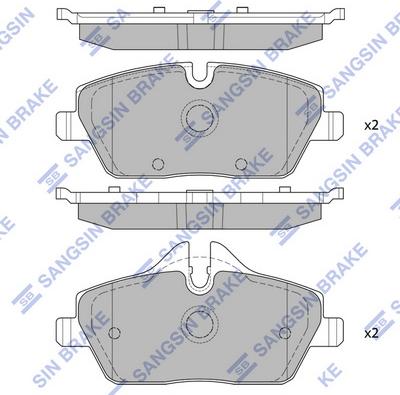 Hi-Q SP2245 - Kit de plaquettes de frein, frein à disque cwaw.fr