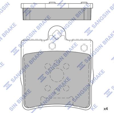 Hi-Q SP2208 - Kit de plaquettes de frein, frein à disque cwaw.fr