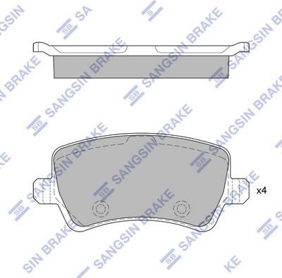 Hi-Q SP2286 - Kit de plaquettes de frein, frein à disque cwaw.fr