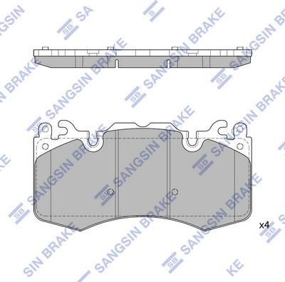 Hi-Q SP2239 - Kit de plaquettes de frein, frein à disque cwaw.fr