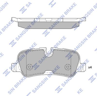 Hi-Q SP2234 - Kit de plaquettes de frein, frein à disque cwaw.fr