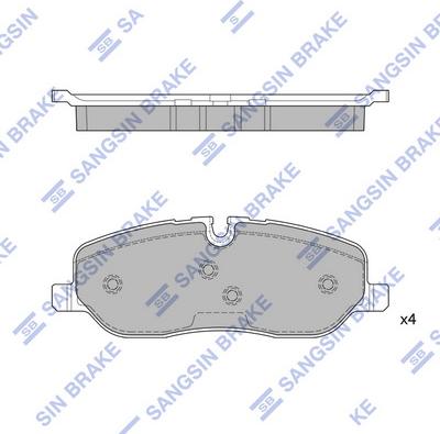 Hi-Q SP2236 - Kit de plaquettes de frein, frein à disque cwaw.fr