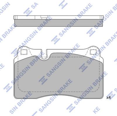 Hi-Q SP2231 - Kit de plaquettes de frein, frein à disque cwaw.fr