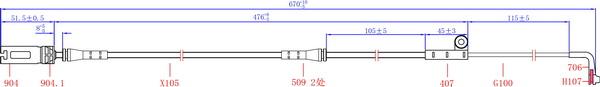 Hi-Q SWS1404 - Contact d'avertissement, usure des plaquettes de frein cwaw.fr