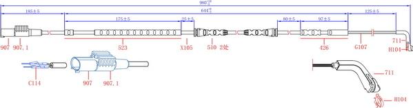 Hi-Q SWS1705 - Contact d'avertissement, usure des plaquettes de frein cwaw.fr