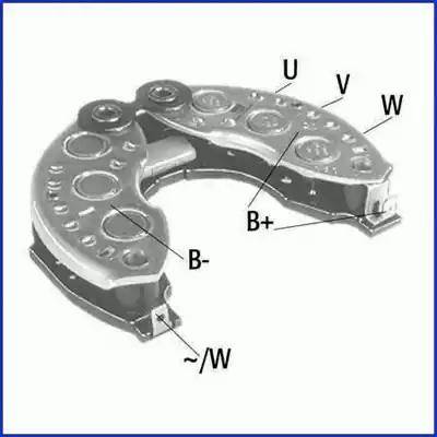 HITACHI 139670 - Pont de diodes, alternateur cwaw.fr