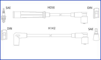 HITACHI 134439 - Kit de câbles d'allumage cwaw.fr