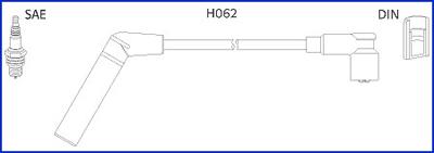 HITACHI 134478 - Kit de câbles d'allumage cwaw.fr