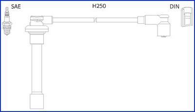 HITACHI 134520 - Kit de câbles d'allumage cwaw.fr