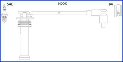 HITACHI 134672 - Kit de câbles d'allumage cwaw.fr