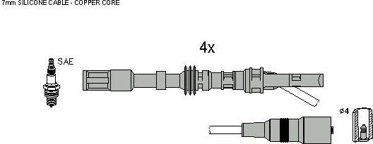 HITACHI 134134 - Kit de câbles d'allumage cwaw.fr