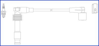 HITACHI 134812 - Kit de câbles d'allumage cwaw.fr