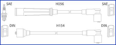 HITACHI 134366 - Kit de câbles d'allumage cwaw.fr