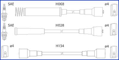 HITACHI 134203 - Kit de câbles d'allumage cwaw.fr