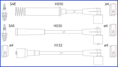 HITACHI 134226 - Kit de câbles d'allumage cwaw.fr