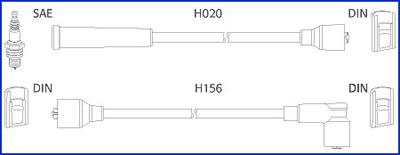 HITACHI 134227 - Kit de câbles d'allumage cwaw.fr