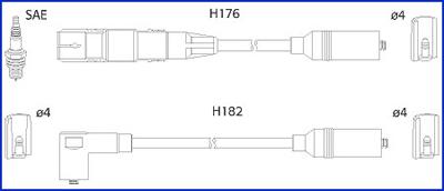 HITACHI 134817 - Kit de câbles d'allumage cwaw.fr