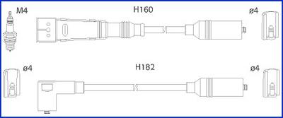 HITACHI 134717 - Kit de câbles d'allumage cwaw.fr