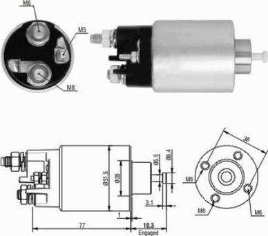 Hoffer 46058 - Contacteur, démarreur cwaw.fr