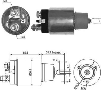 Hoffer 46066 - Contacteur, démarreur cwaw.fr