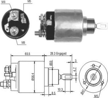 Hoffer 46106 - Contacteur, démarreur cwaw.fr