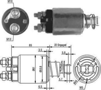 Hoffer 46119 - Contacteur, démarreur cwaw.fr