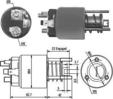 Hoffer 46111 - Contacteur, démarreur cwaw.fr