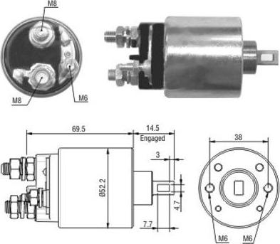 Hoffer 46122 - Contacteur, démarreur cwaw.fr