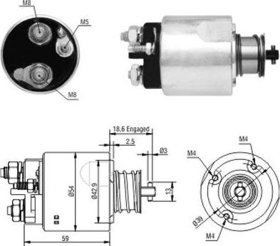 Hoffer 46176 - Contacteur, démarreur cwaw.fr