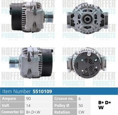 Hoffer H5510109 - Alternateur cwaw.fr