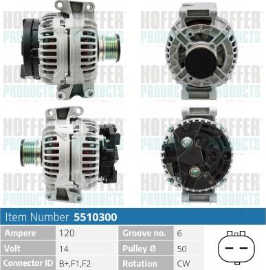 Hoffer H5510300 - Alternateur cwaw.fr