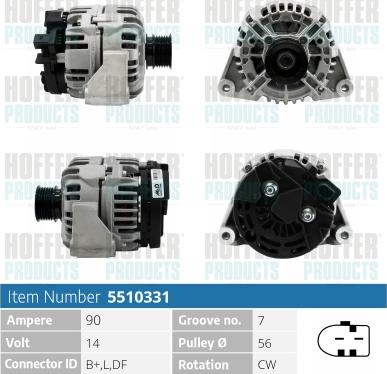 Hoffer H5510331 - Alternateur cwaw.fr