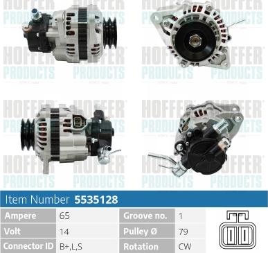 Hoffer H5535128 - Alternateur cwaw.fr