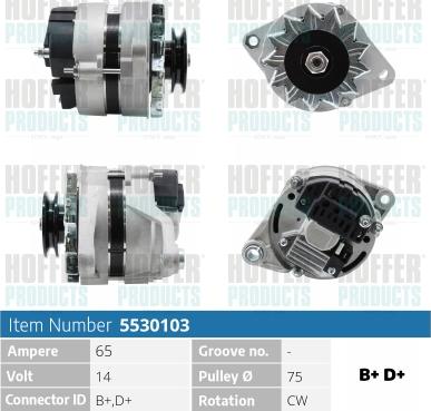 Hoffer H5530103 - Alternateur cwaw.fr