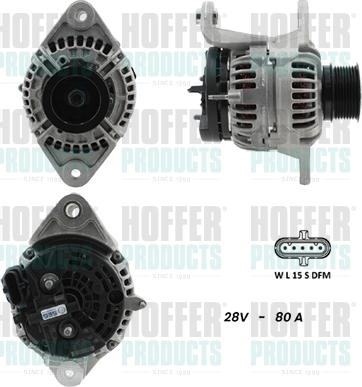 Hoffer H5610067G - Alternateur cwaw.fr