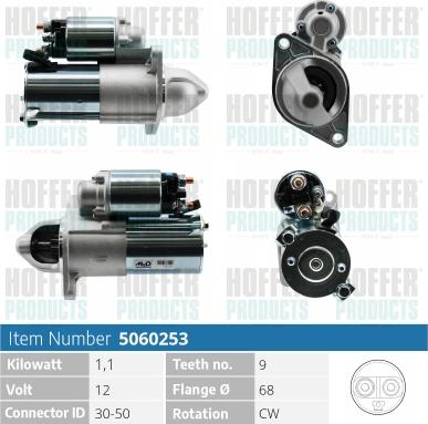 Hoffer H5060253 - Démarreur cwaw.fr