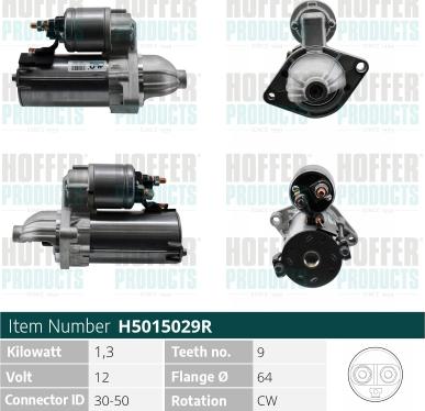 Hoffer H5015029R - Démarreur cwaw.fr